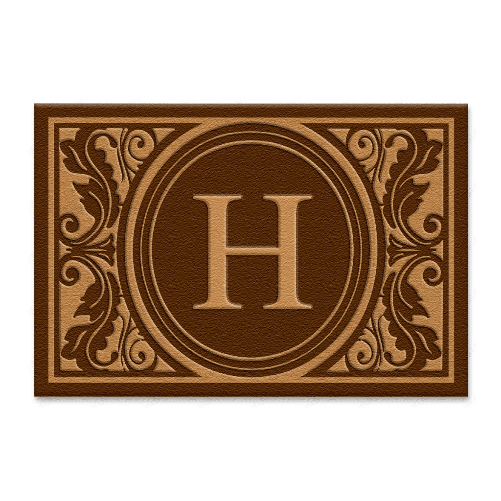 Custom Initial Monogram Welcome Doormat