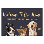 Custom Pet Doormat Dog Cat Name and Photo Funny Personalized Cute Pet Doormat