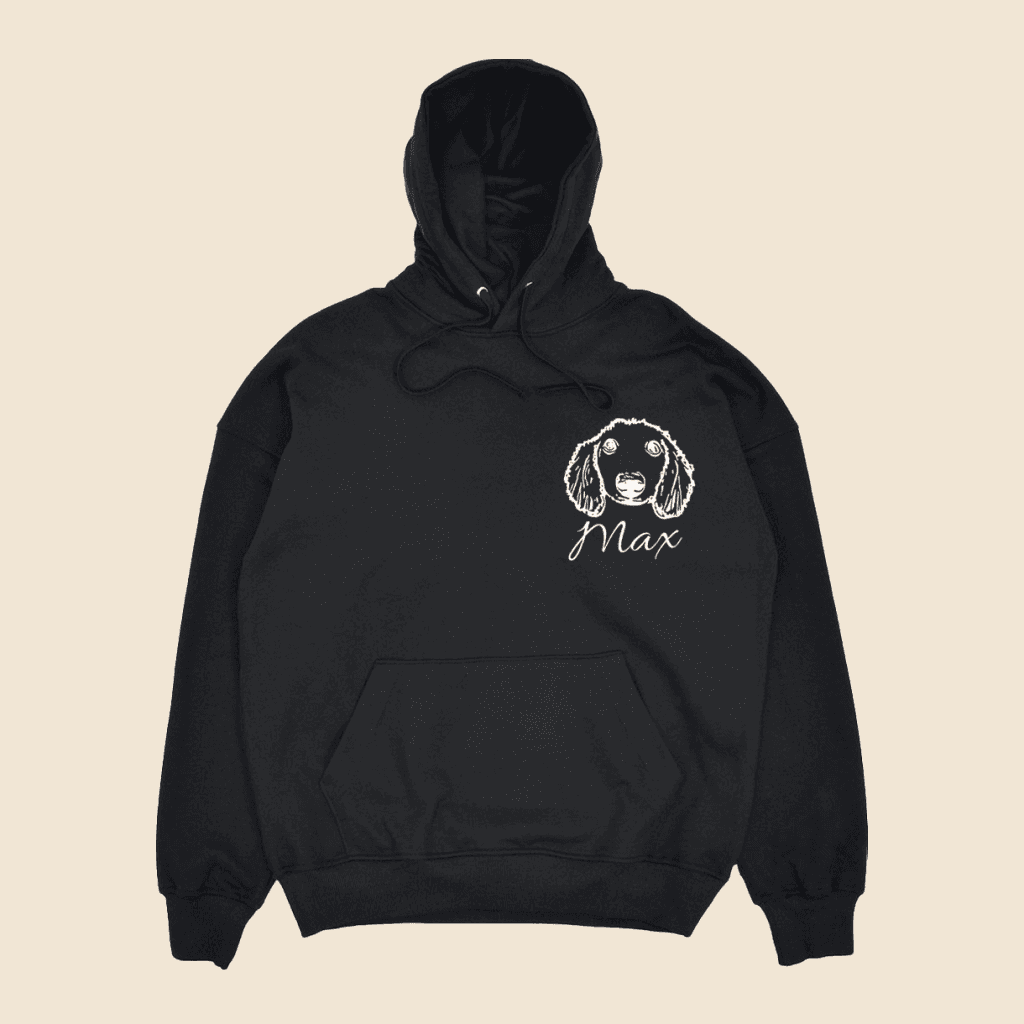Custom Pet Hoodie Using Pet Photo + Name Custom Dog Hoodie Personalized