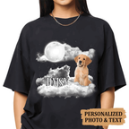 Custom Pet Portrait Shirt Go To The Moon - Personalized Custom Unisex T-Shirt