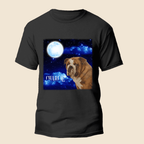 Custom Pet Portrait Shirt Go To The Moon - Personalized Custom Unisex T-Shirt