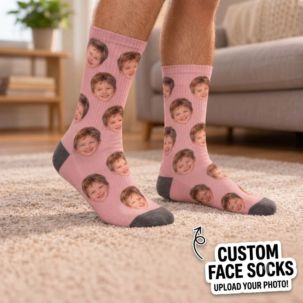 Custom Face Socks – Personalized Photo Socks for Men & Women
