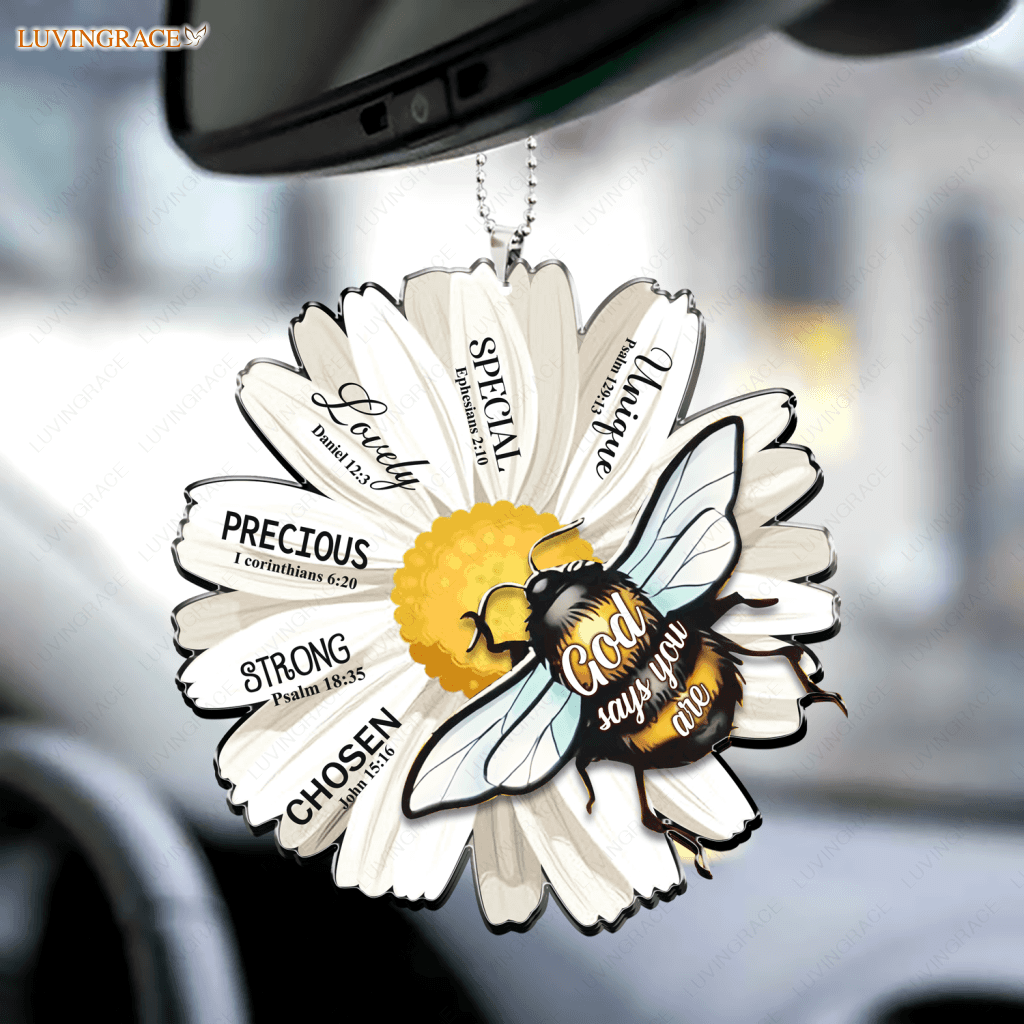 Daisy And Bee God Says You Are Ornament