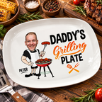 Custom Photo Grill Master - Personalized Name Grilling Plate