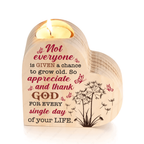 Dandelion Butterfly Thank God Every Day Candle Holder