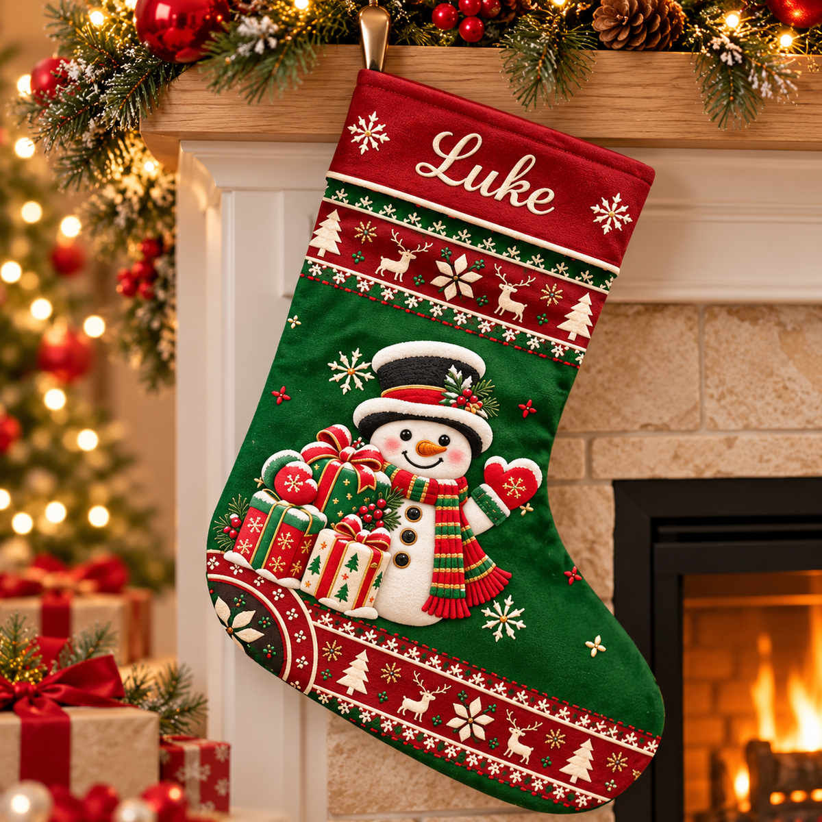 Christmas Gift For Kids & Family - Personalized Christmas Stocking