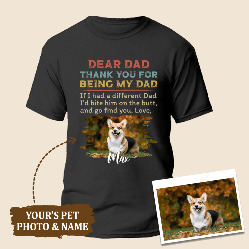 Dear Dad Personalized Custom T-Shirt