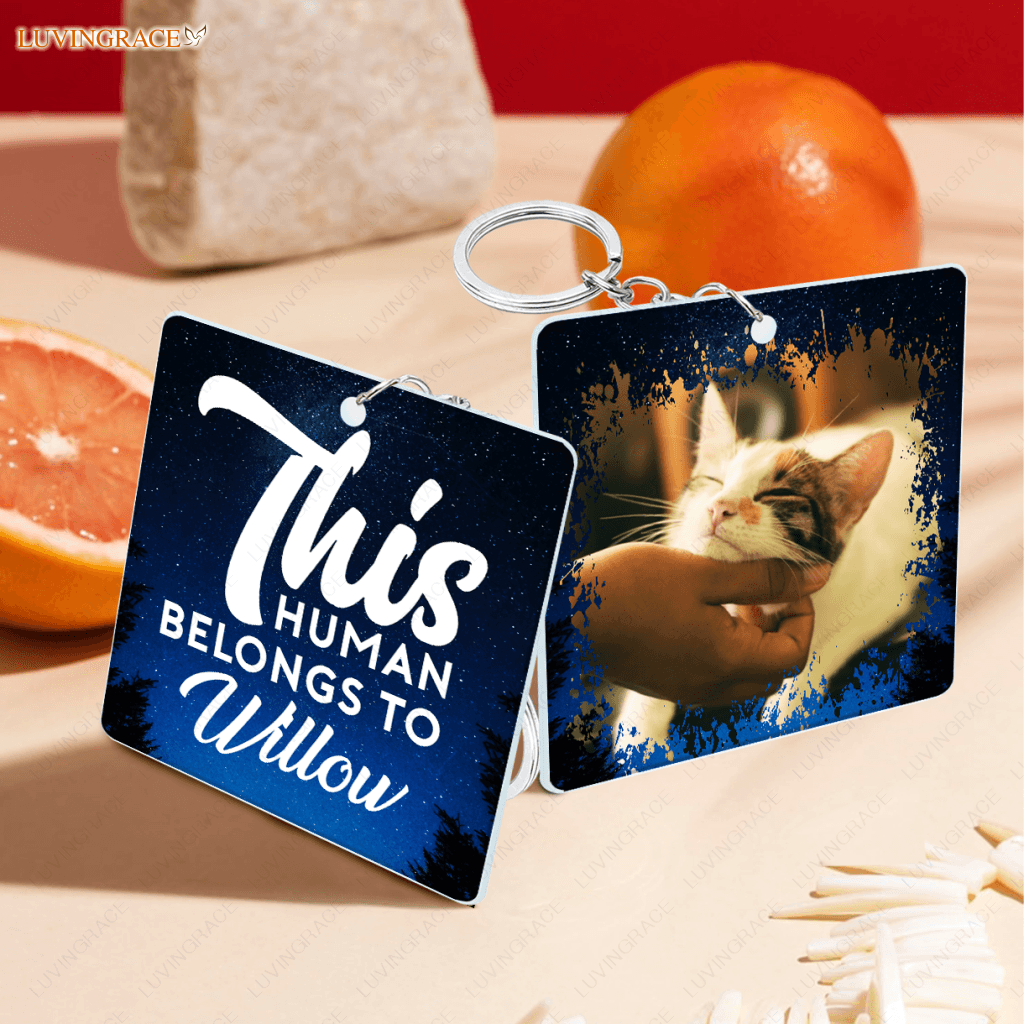 Dear Dad/Mom Funny Pet Gift - Personalized Custom Acrylic Keychain