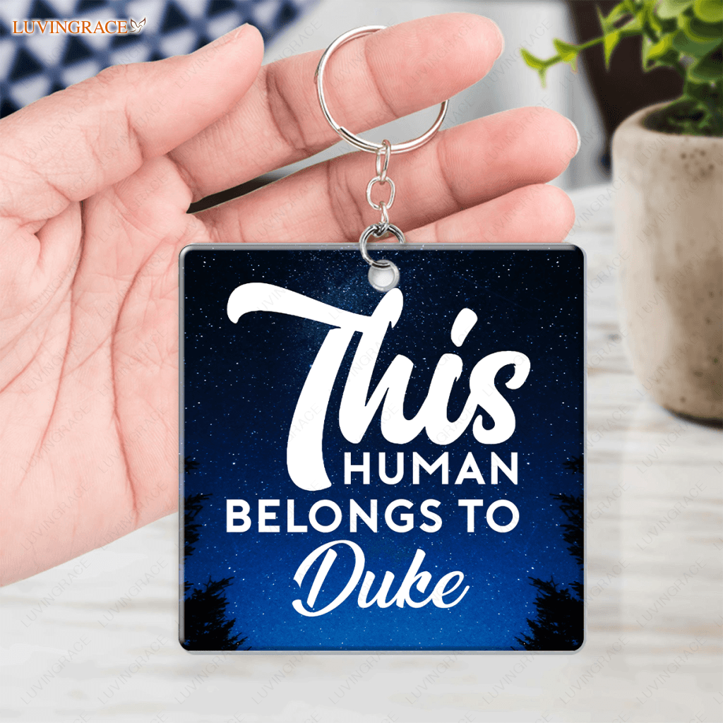 Dear Dad/Mom Funny Pet Gift - Personalized Custom Acrylic Keychain