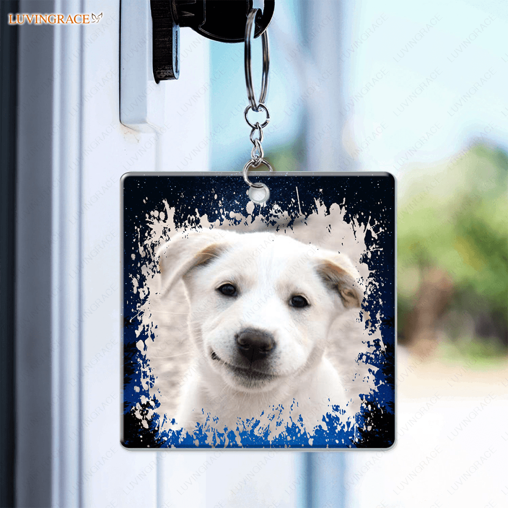 Dear Dad/Mom Funny Pet Gift - Personalized Custom Acrylic Keychain