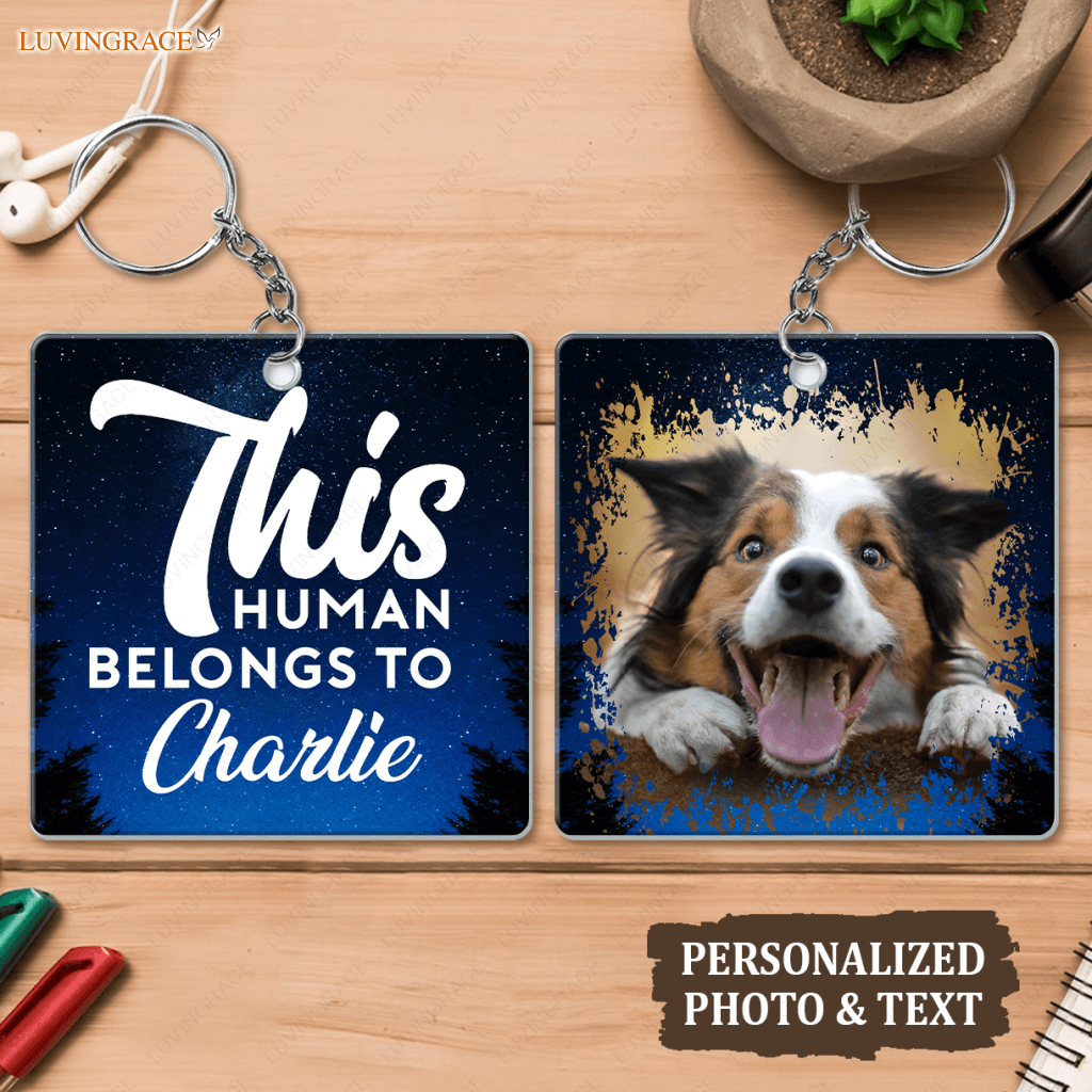 Dear Dad/Mom Funny Pet Gift - Personalized Custom Acrylic Keychain