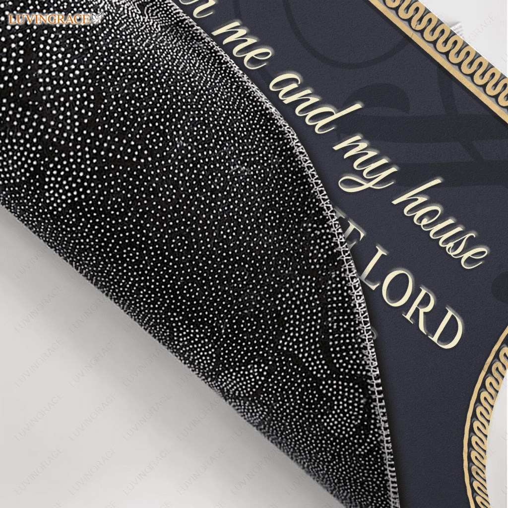 Decorative Entry Serve The Lord Personalized Doormat
