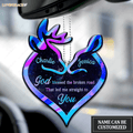 Deer Couple Buck And Doe Personalized Hologram Ornament