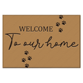 Dog Paws Doormat Welcome To Our Home