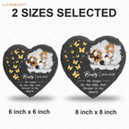 Dog Photo Butterfly Custom Memorial Stone Pet Gifts - Personalized Tomstone
