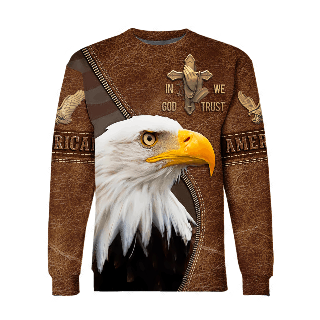 Eagle In God We Trust Zipper Hoodie