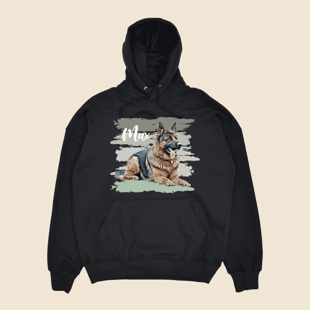 Elegent Digital Painting Pet Photo Personalized Hoodie