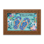 Enjoy Life Flip Flops Summer Personalized Doormat