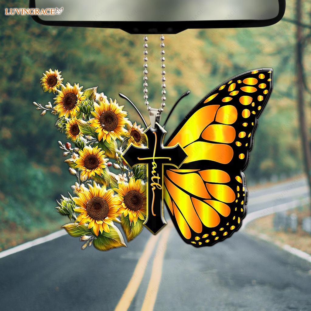 Faith Butterfly Ornament