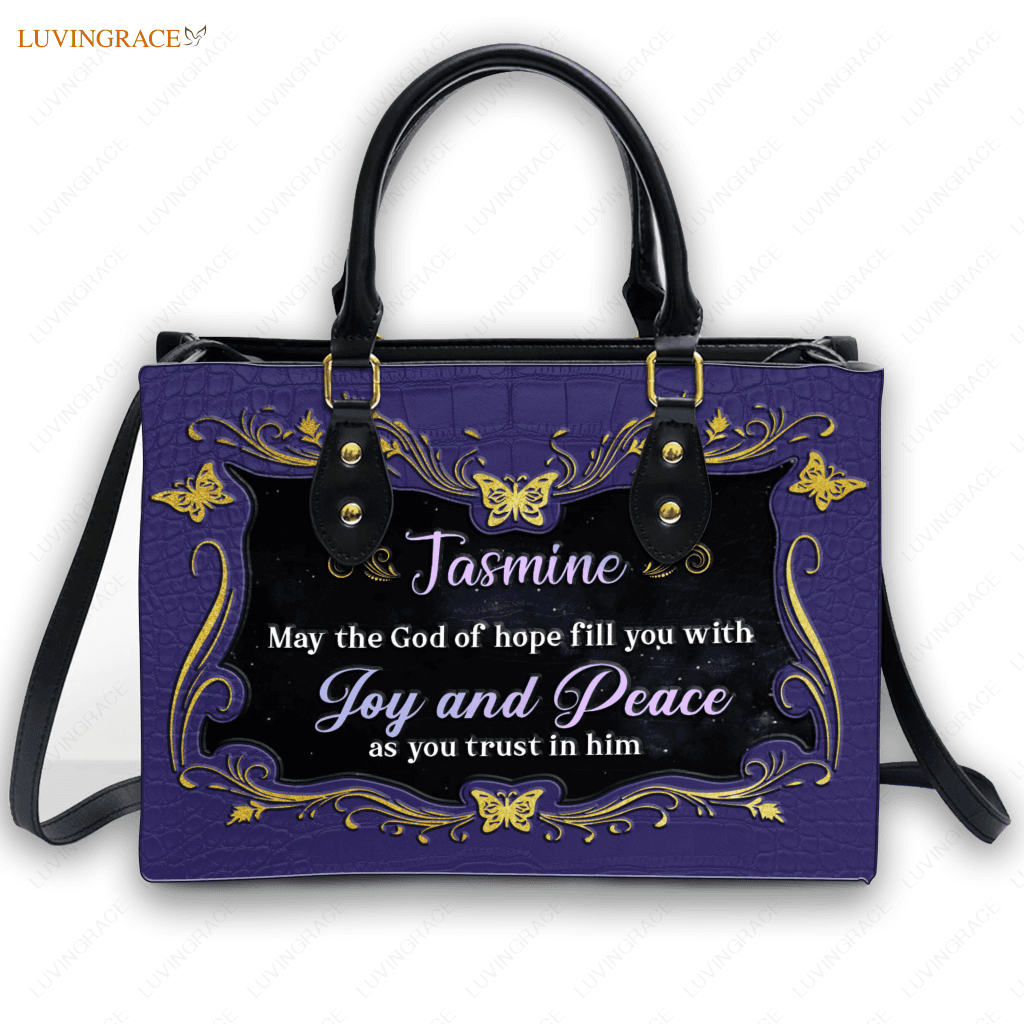 Faith Hope Joy Personalized Ladies High Quality Leather Handbag Handbags