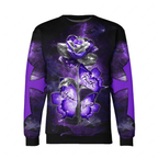 Faith Hope Love Purple Rose Zipper Hoodie
