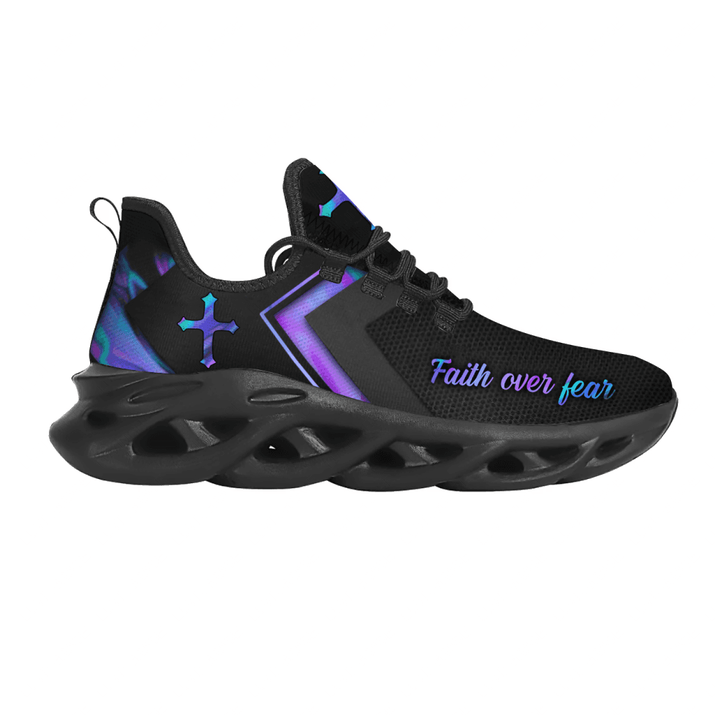 Faith Over Fear Breathable Running Shoes