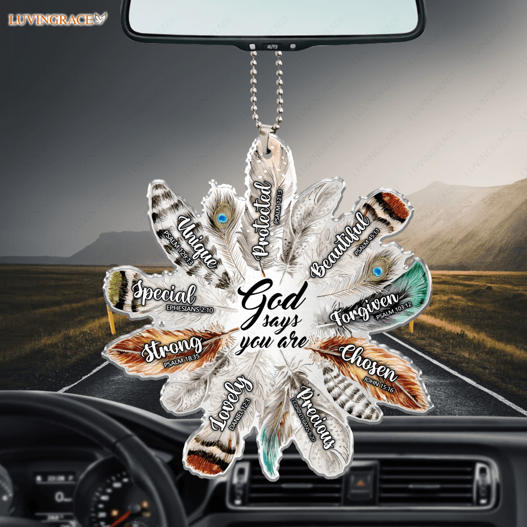 Feather God Says You Are Ornament