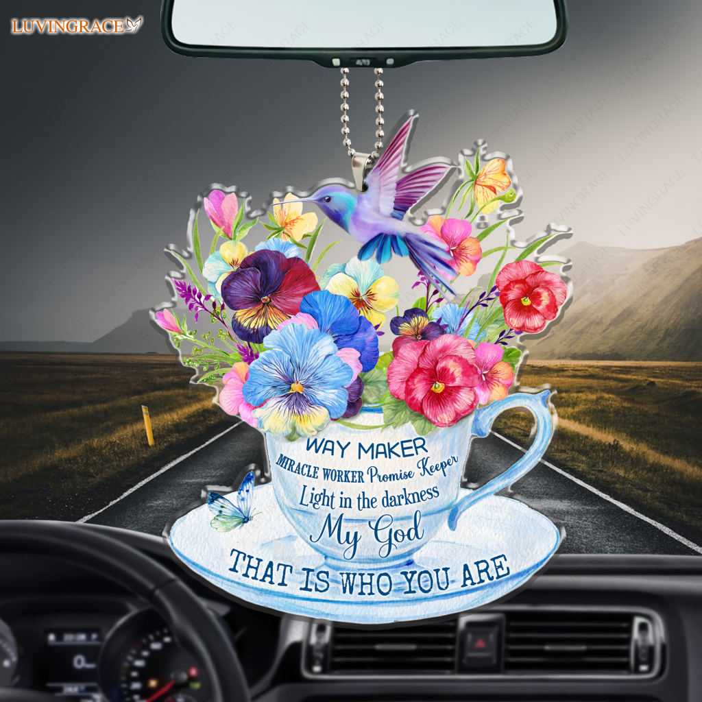 Floral Tea Cup Way Maker Ornament