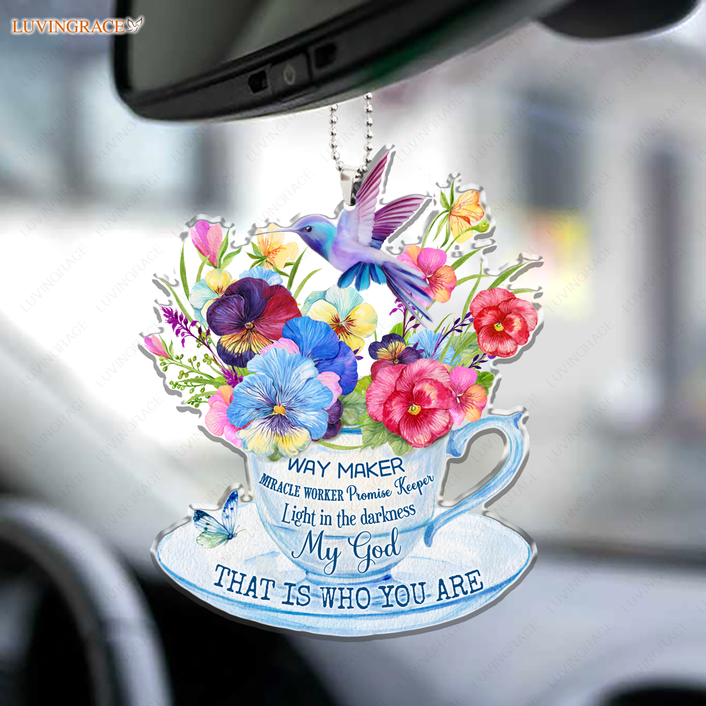 Floral Tea Cup Way Maker Ornament