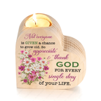 Flower Daisy Thank God Every Day Candle Holder