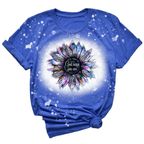 Flower Silhouette God Says You Are Bleached T-Shirt