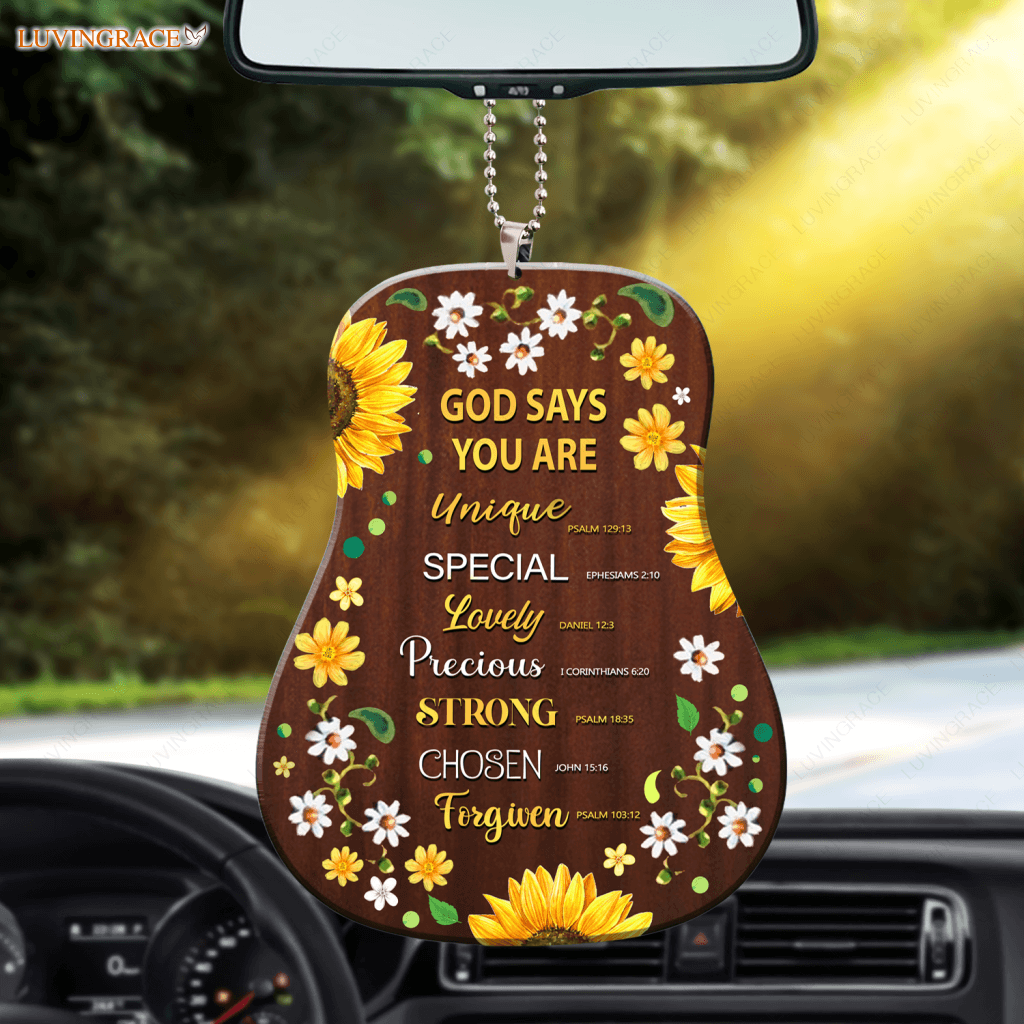 Flowers Guitar God Says You Are Ornament