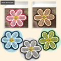 Fluffy flower God Says You Are Shaped Luxurious Doormat