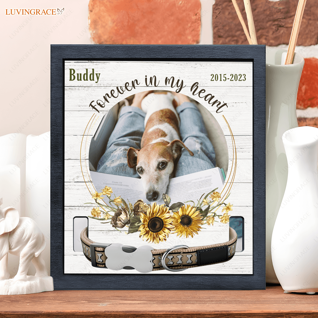 Forever In My Heart - Personalized Custom Pet Memorial Sign Acrylic Table Plaque