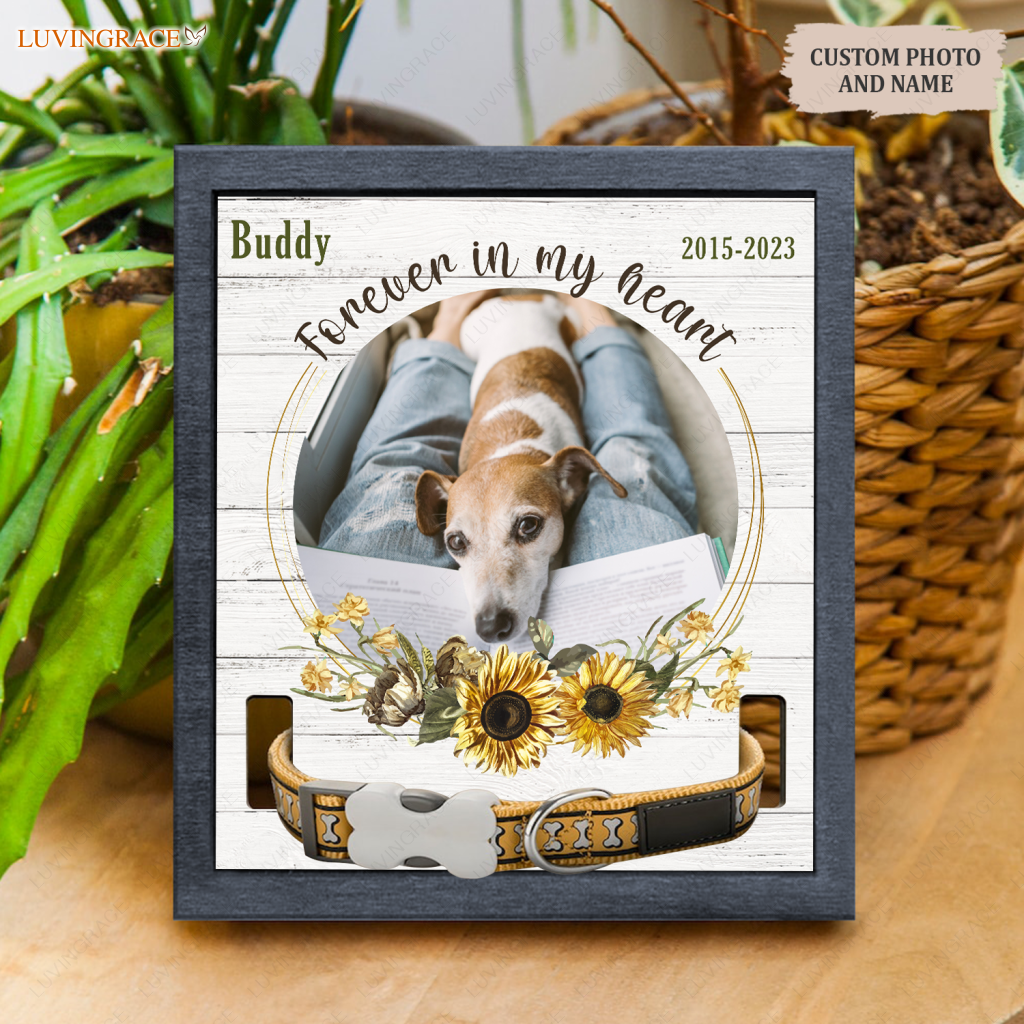 Forever In My Heart - Personalized Custom Pet Memorial Sign Acrylic Table Plaque