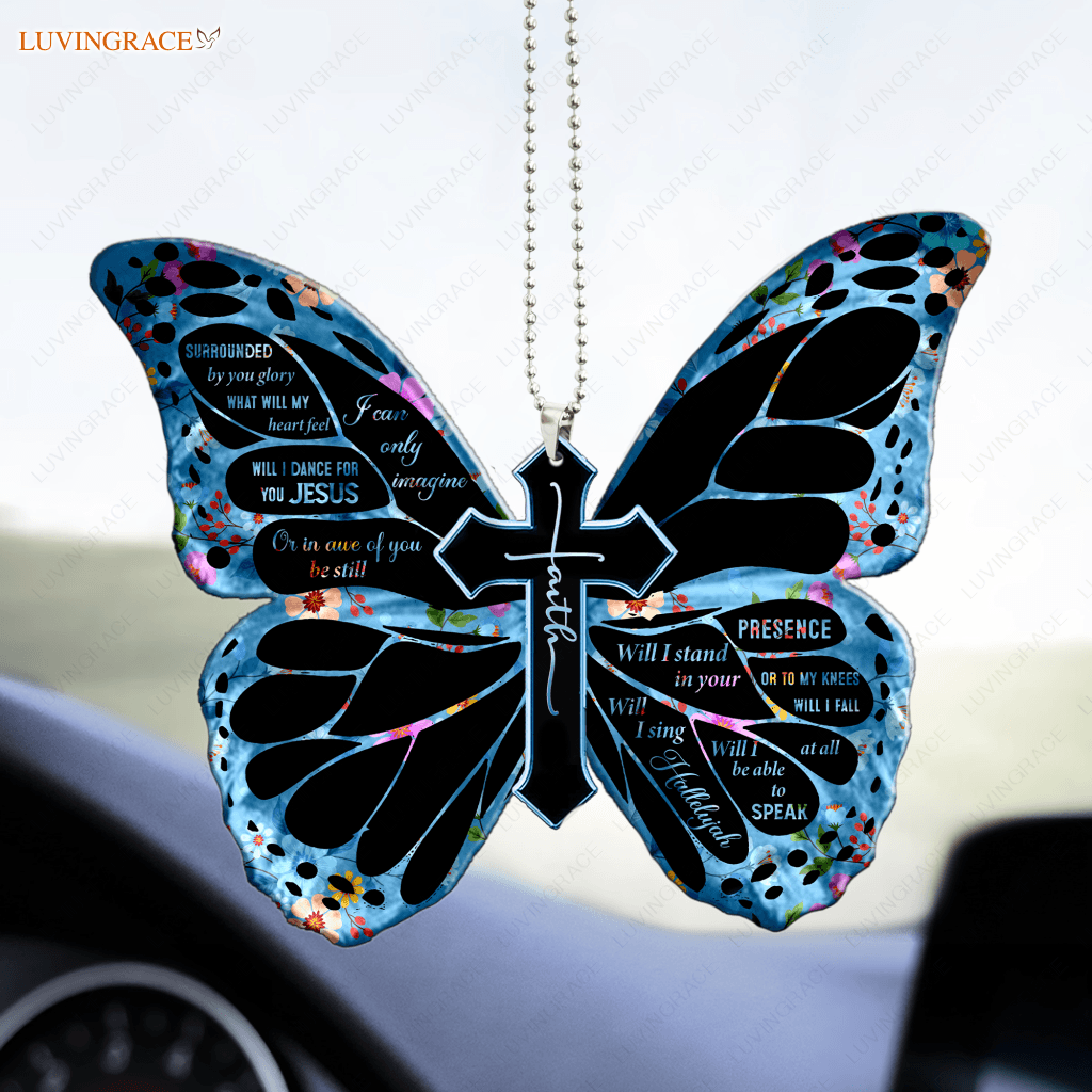 Glory Butterfly Sings Hallelujah Ornament