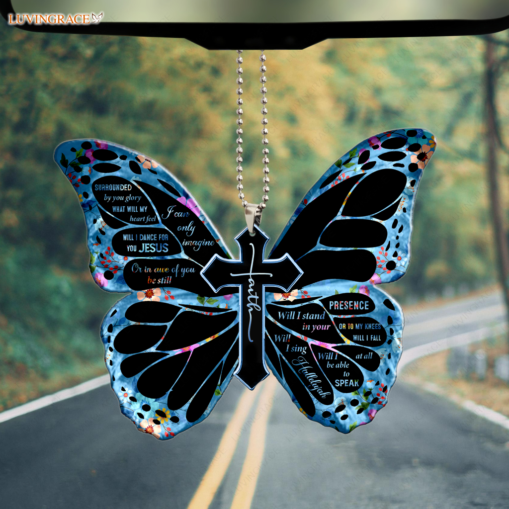 Glory Butterfly Sings Hallelujah Ornament