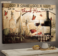 God Is Good Let Us Thank Him For Our Food Wall Art