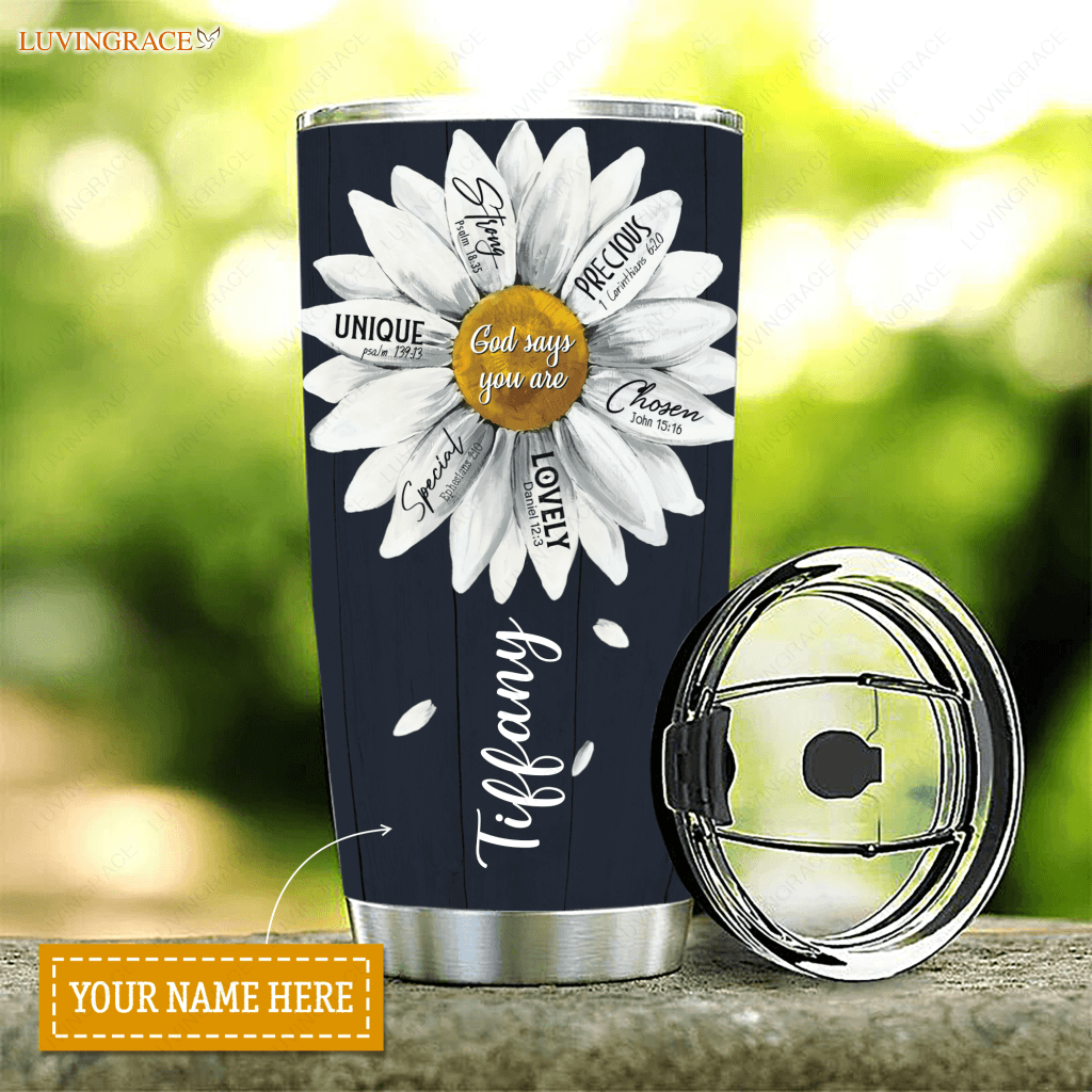 God Says You Are Personalized Tumbler