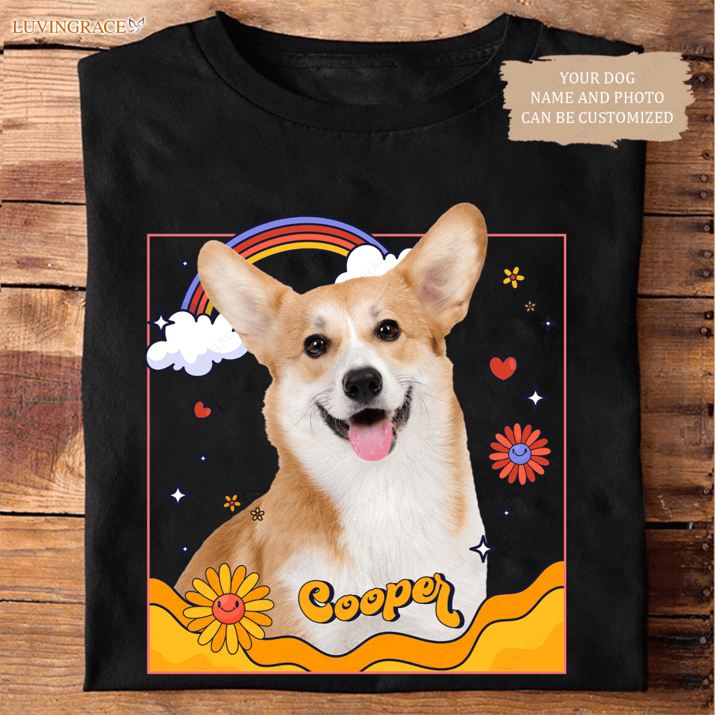 Groovy Shirt Custom Pet Portrait For Owner - Personalized Unisex T-Shirt