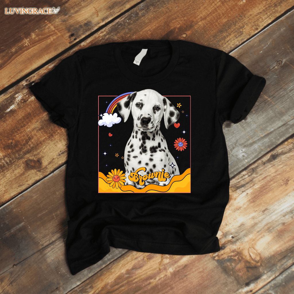 Groovy Shirt Custom Pet Portrait For Owner - Personalized Unisex T-Shirt