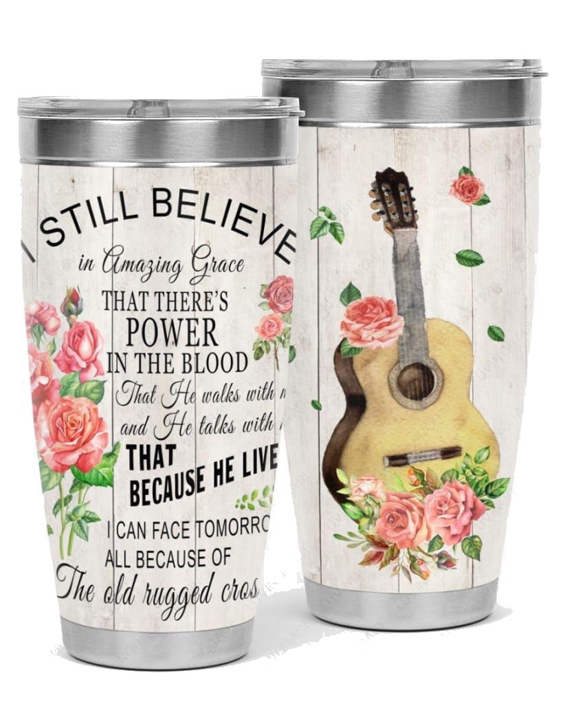 Guitar Flower Amazing Grace Tumbler