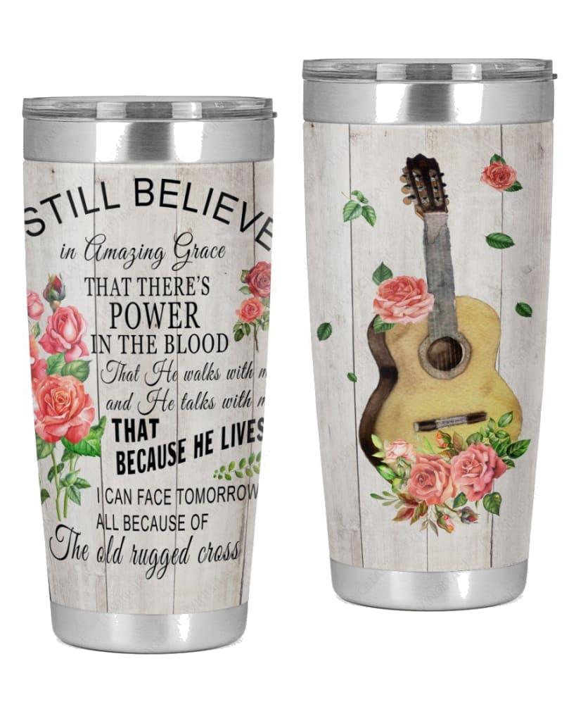 Guitar Flower Amazing Grace Tumbler