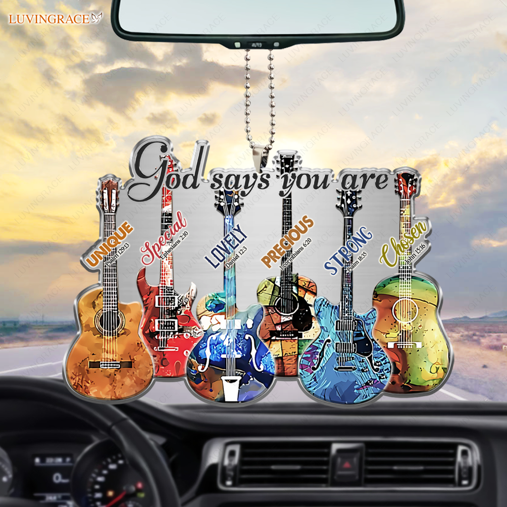 Guitar God Says You Are Unique Special Ornament