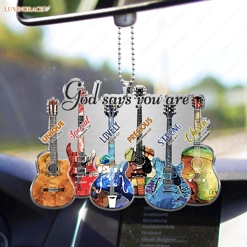 Guitar God Says You Are Unique Special Ornament