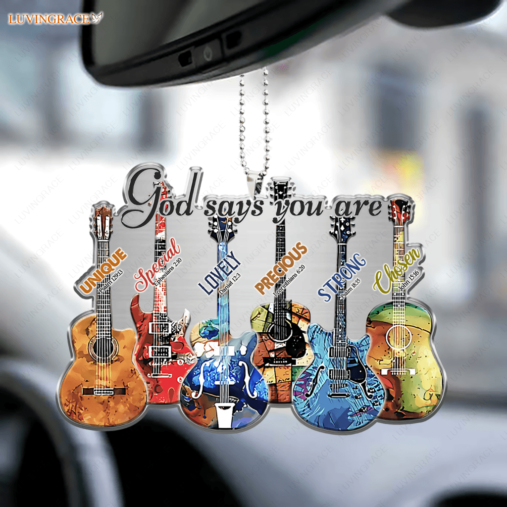 Guitar God Says You Are Unique Special Ornament