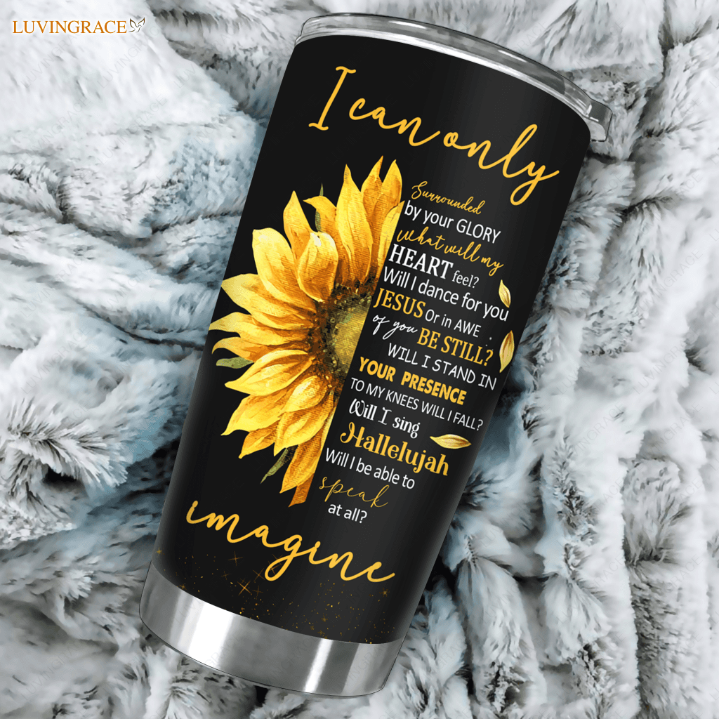 Half Sunflower Of Glory Customized Tumbler Tumbler