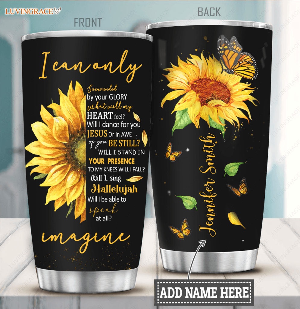 Half Sunflower Of Glory Customized Tumbler Tumbler