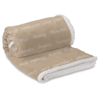 Healing Throw Blanket - Strength Courage Super Soft Warm Hugs, Get Well Gift Blanket Plush Healing Thoughts Prayer Grace Warrior Spirit