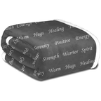 Healing Throw Blanket - Strength Courage Super Soft Warm Hugs, Get Well Gift Blanket Plush Healing Thoughts Prayer Grace Warrior Spirit